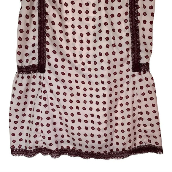 Aerie Y2K Patterned  Satin Chemise Slip Sexy Pink Size Small - Picture 4 of 9